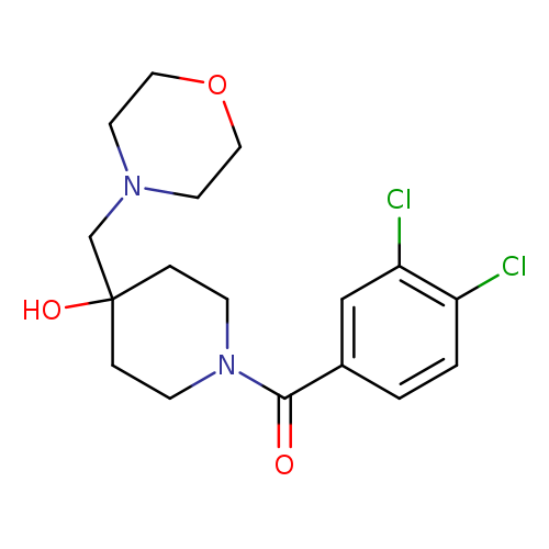 1-(3,4-dichlorobenzoyl)-4-[(morpholin-4-yl)methyl]piperidin-4-ol
