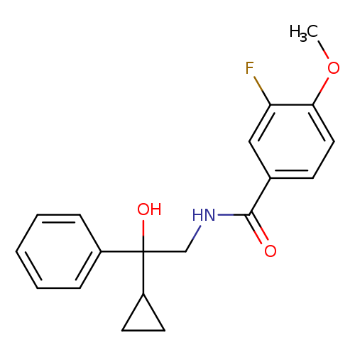 N-(2-cyclopropyl-2-hydroxy-2-phenylethyl)-3-fluoro-4-methoxybenzamide