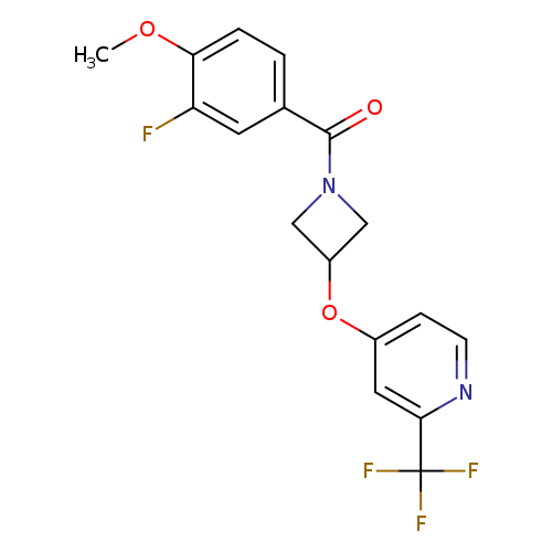 4-{[1-(3-fluoro-4-methoxybenzoyl)azetidin-3-yl]oxy}-2-(trifluoromethyl)pyridine