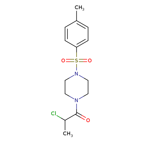2-chloro-1-[4-(4-methylbenzenesulfonyl)piperazin-1-yl]propan-1-one