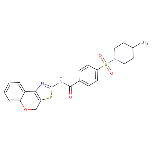 N-{4H-chromeno[4,3-d][1,3]thiazol-2-yl}-4-[(4-methylpiperidin-1-yl)sulfonyl]benzamide