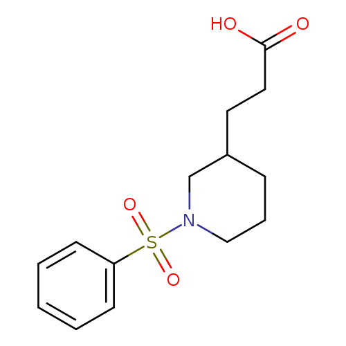 3-[1-(phenylsulfonyl)-3-piperidyl]propanoic acid