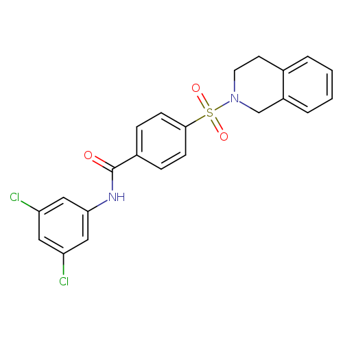N-(3,5-dichlorophenyl)-4-(1,2,3,4-tetrahydroisoquinoline-2-sulfonyl)benzamide