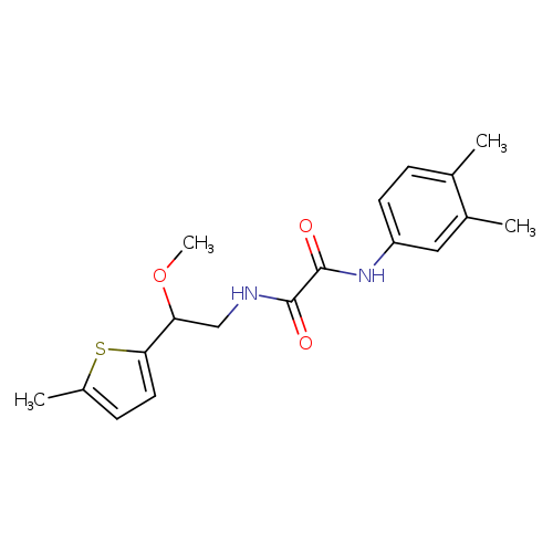 N'-(3,4-dimethylphenyl)-N-[2-methoxy-2-(5-methylthiophen-2-yl)ethyl]ethanediamide