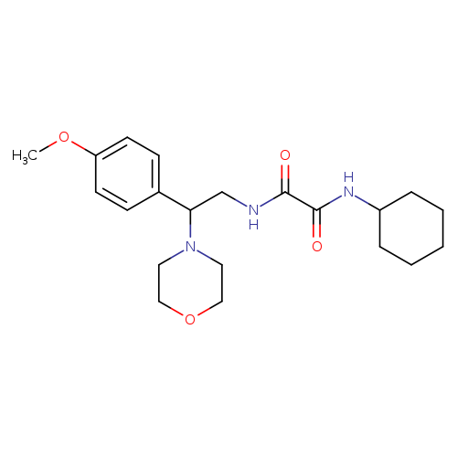 N'-cyclohexyl-N-[2-(4-methoxyphenyl)-2-(morpholin-4-yl)ethyl]ethanediamide
