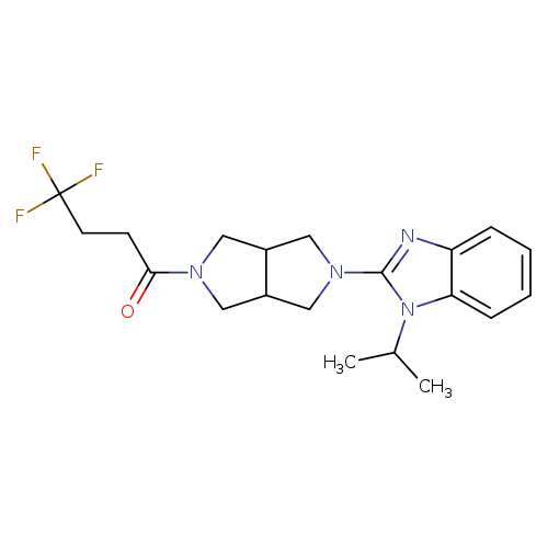 4,4,4-trifluoro-1-{5-[1-(propan-2-yl)-1H-1,3-benzodiazol-2-yl]-octahydropyrrolo[3,4-c]pyrrol-2-yl}butan-1-one