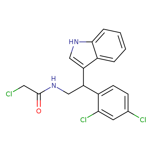 2-chloro-N-[2-(2,4-dichlorophenyl)-2-(1H-indol-3-yl)ethyl]acetamide