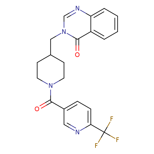 3-({1-[6-(trifluoromethyl)pyridine-3-carbonyl]piperidin-4-yl}methyl)-3,4-dihydroquinazolin-4-one