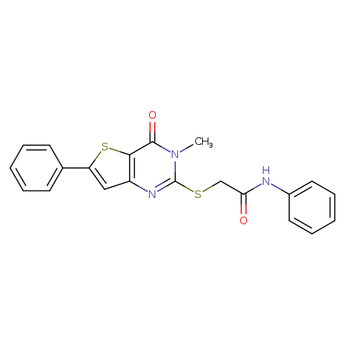 2-({3-methyl-4-oxo-6-phenyl-3H,4H-thieno[3,2-d]pyrimidin-2-yl}sulfanyl)-N-phenylacetamide