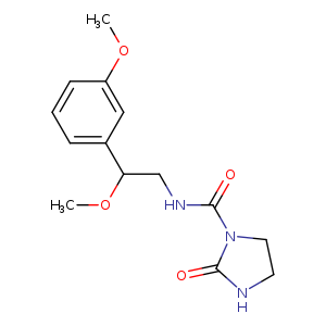 N-[2-methoxy-2-(3-methoxyphenyl)ethyl]-2-oxoimidazolidine-1-carboxamide