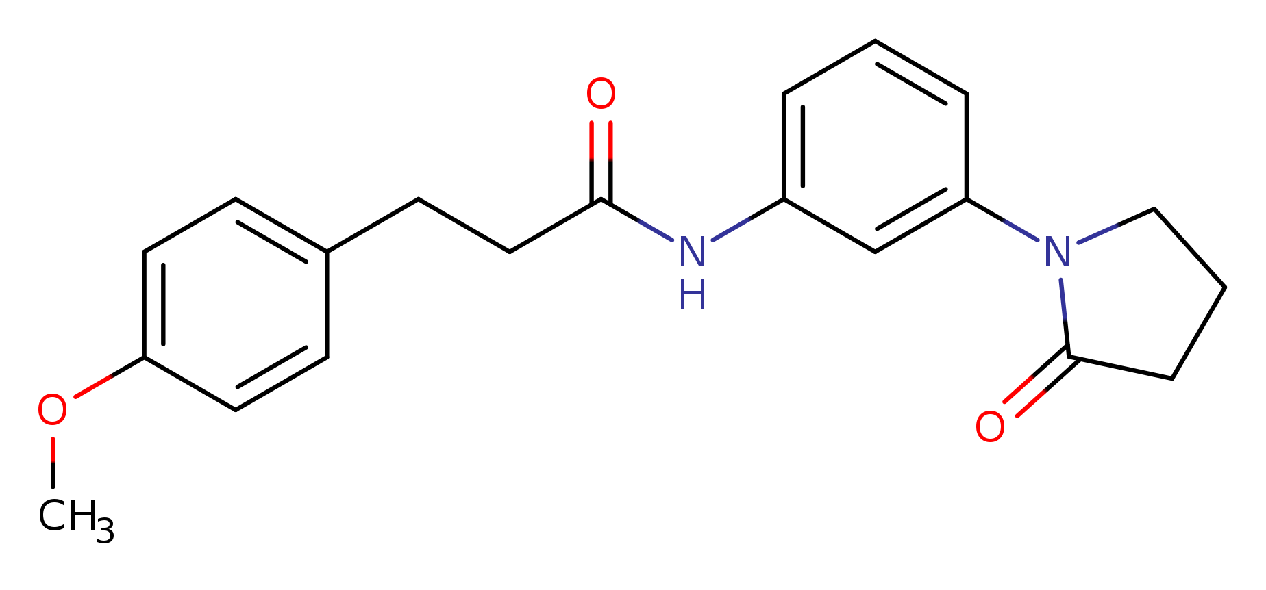 3-(4-methoxyphenyl)-N-[3-(2-oxopyrrolidin-1-yl)phenyl]propanamide