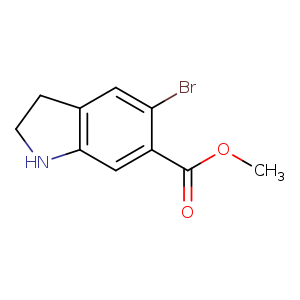 1H-Indole-6-carboxylic acid, 5-bromo-2,3-dihydro-, methyl ester