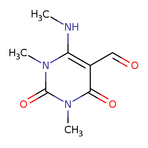 1,3-Dimethyl-6-(methylamino)-2,4-dioxo-1,2,3,4-tetrahydro-5-pyrimidinecarbaldehyde