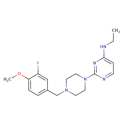 N-ethyl-2-{4-[(3-fluoro-4-methoxyphenyl)methyl]piperazin-1-yl}pyrimidin-4-amine