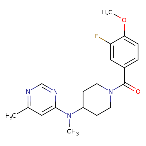 N-[1-(3-fluoro-4-methoxybenzoyl)piperidin-4-yl]-N,6-dimethylpyrimidin-4-amine