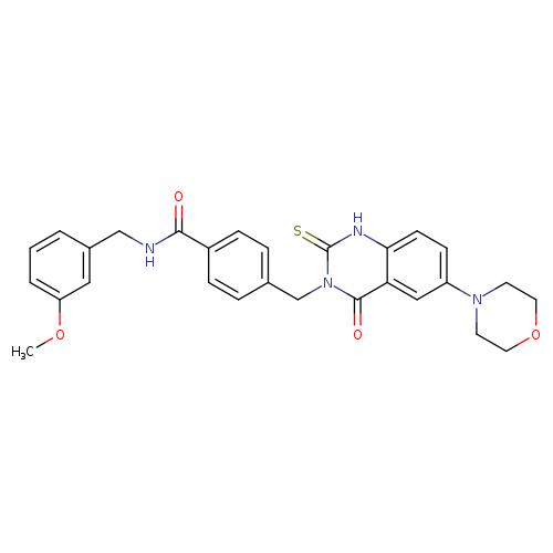 N-[(3-methoxyphenyl)methyl]-4-{[6-(morpholin-4-yl)-4-oxo-2-sulfanylidene-1,2,3,4-tetrahydroquinazolin-3-yl]methyl}benzamide