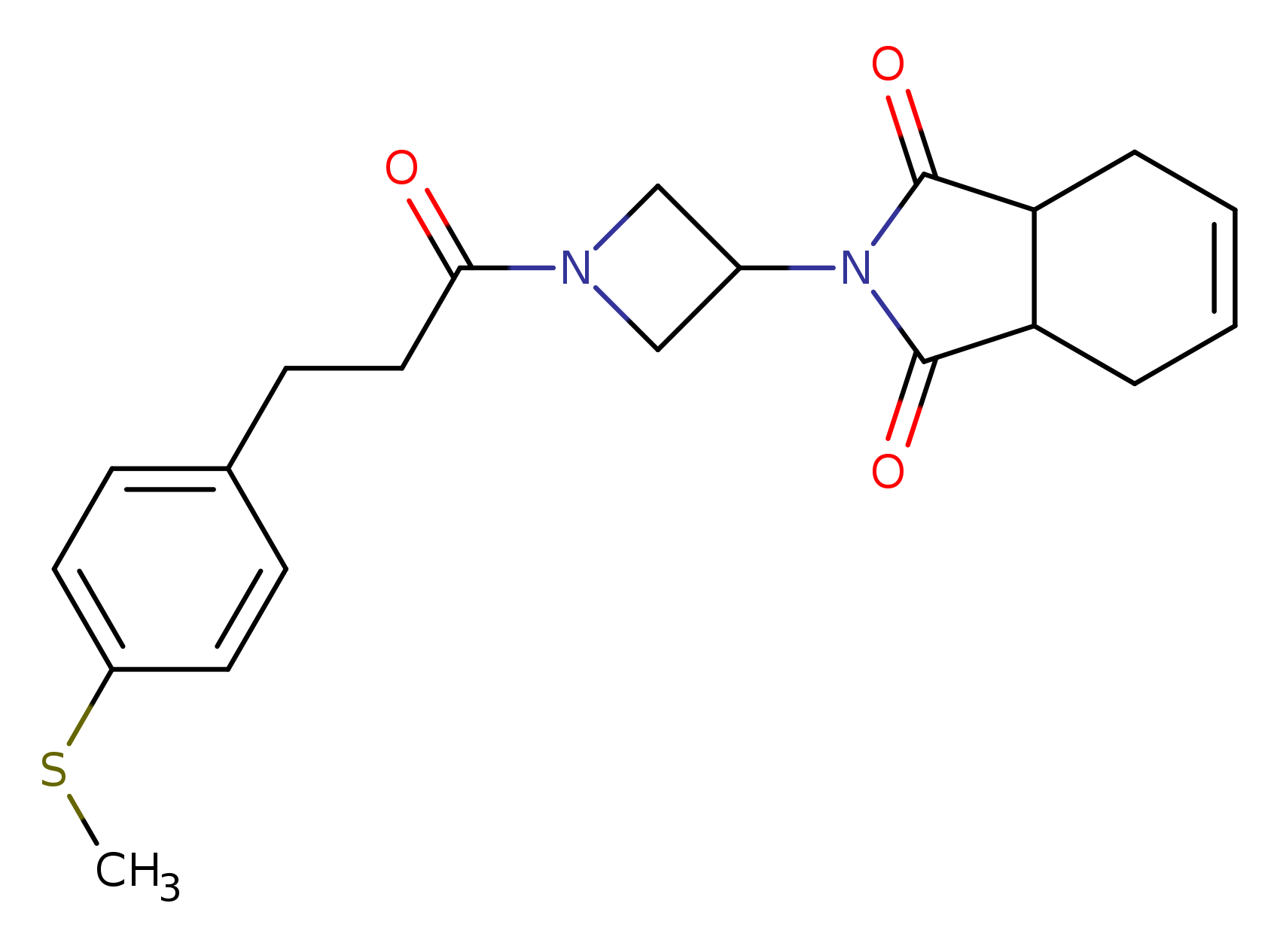 2-(1-{3-[4-(methylsulfanyl)phenyl]propanoyl}azetidin-3-yl)-2,3,3a,4,7,7a-hexahydro-1H-isoindole-1,3-dione