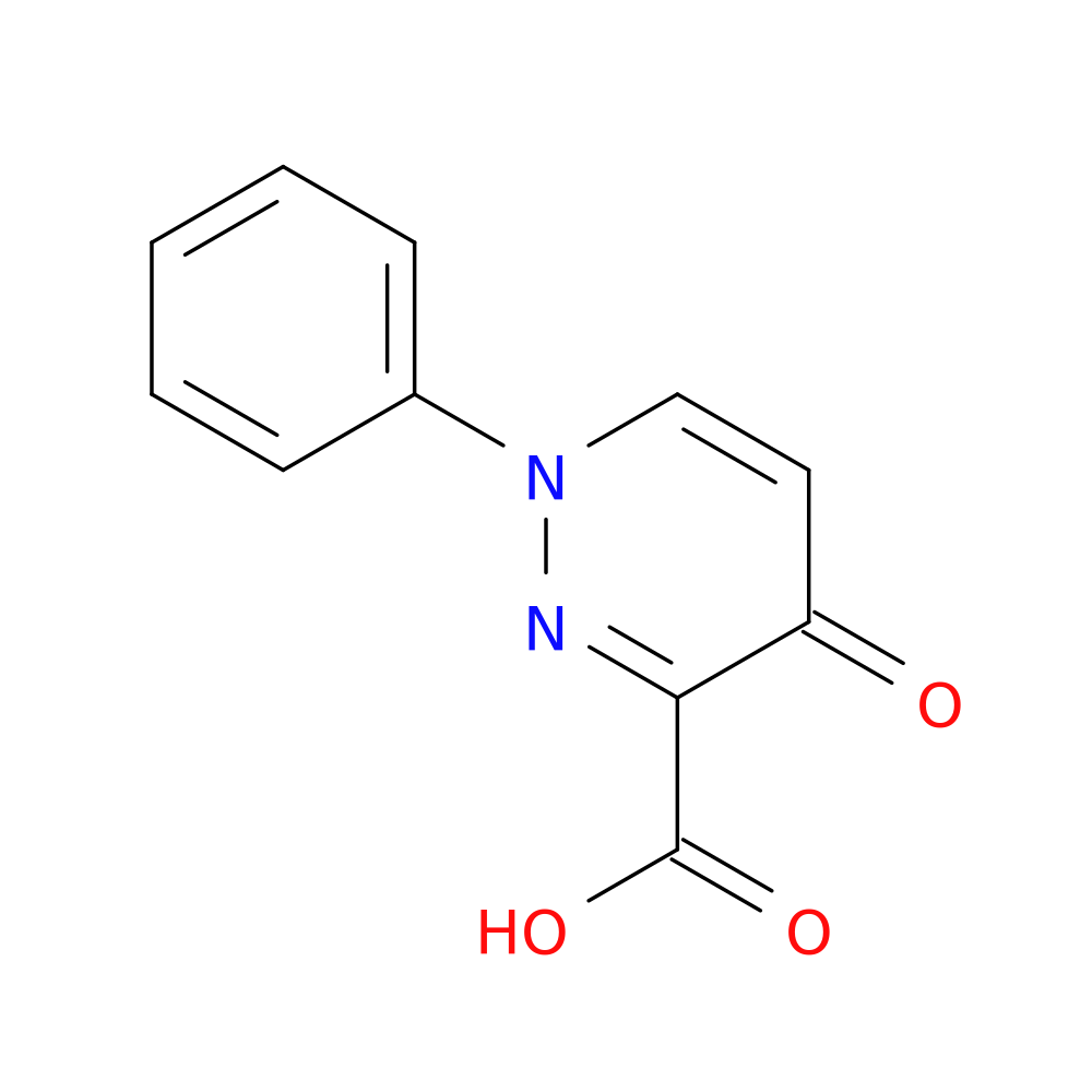 4-oxo-1-phenyl-1,4-dihydro-3-pyridazinecarboxylic acid