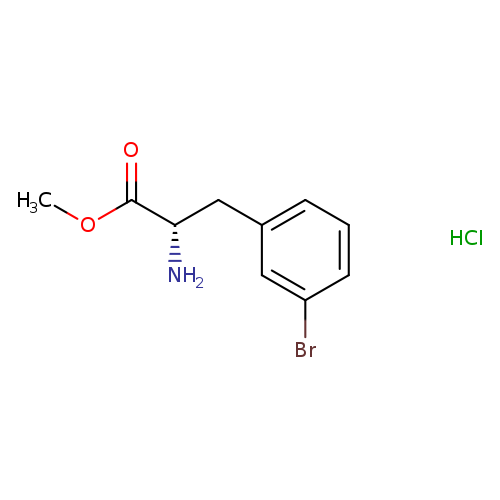 Phenylalanine, 3-bromo-, methyl ester, hydrochloride (9CI)