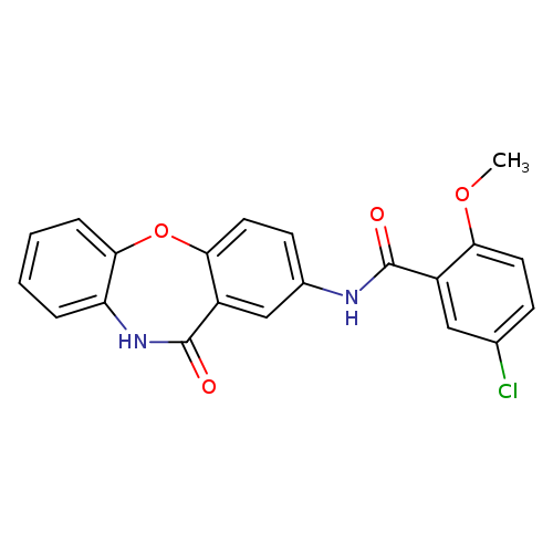 5-chloro-2-methoxy-N-{10-oxo-2-oxa-9-azatricyclo[9.4.0.0^{3,8}]pentadeca-1(11),3(8),4,6,12,14-hexaen-13-yl}benzamide