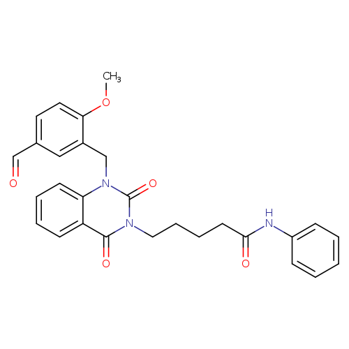 5-{1-[(5-formyl-2-methoxyphenyl)methyl]-2,4-dioxo-1,2,3,4-tetrahydroquinazolin-3-yl}-N-phenylpentanamide