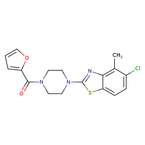 5-chloro-2-[4-(furan-2-carbonyl)piperazin-1-yl]-4-methyl-1,3-benzothiazole