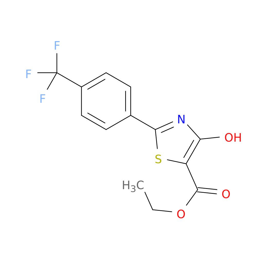 Ethyl 4-hydroxy-2-[4-(trifluoromethyl)phenyl]-1,3-thiazole-5-carboxylate