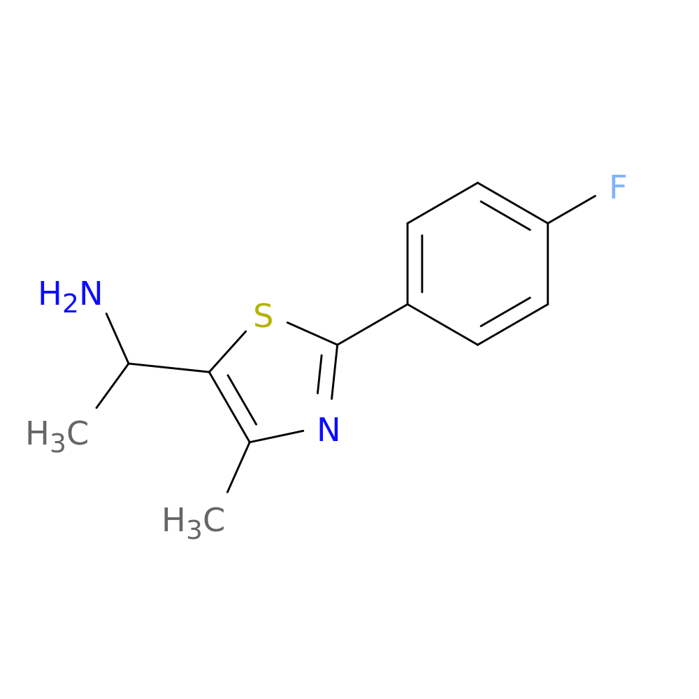 1-[2-(4-fluorophenyl)-4-methyl-1,3-thiazol-5-yl]ethan-1-amine