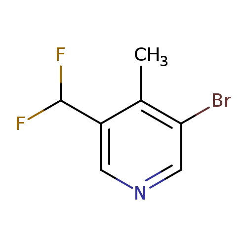 3-bromo-5-(difluoromethyl)-4-methylpyridine