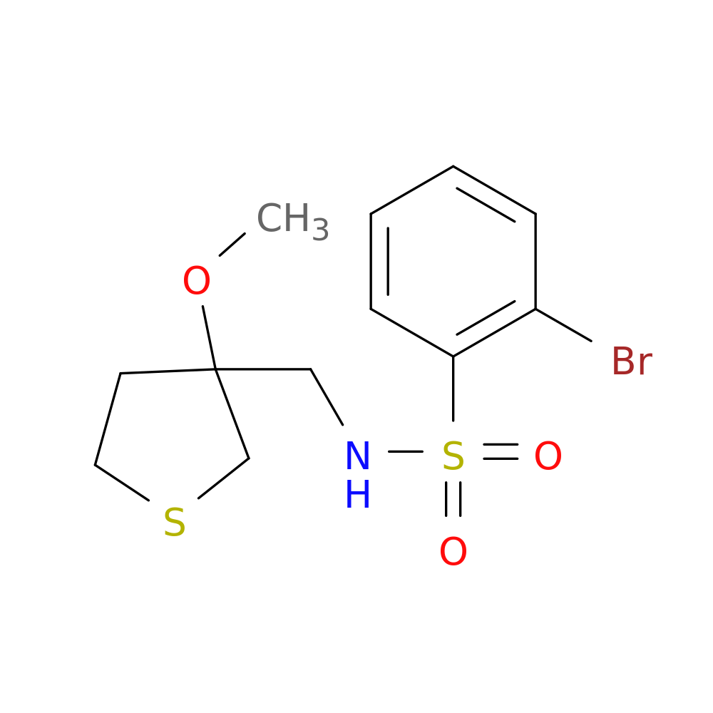 2-bromo-N-[(3-methoxythiolan-3-yl)methyl]benzene-1-sulfonamide