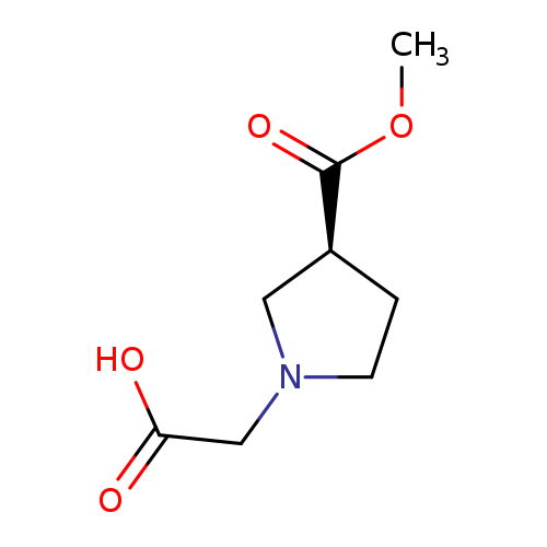 1-Pyrrolidineacetic acid, 3-(methoxycarbonyl)-, (3S)-