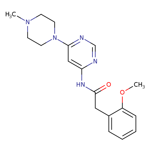 2-(2-methoxyphenyl)-N-[6-(4-methylpiperazin-1-yl)pyrimidin-4-yl]acetamide