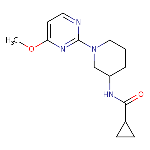 N-[1-(4-methoxypyrimidin-2-yl)piperidin-3-yl]cyclopropanecarboxamide