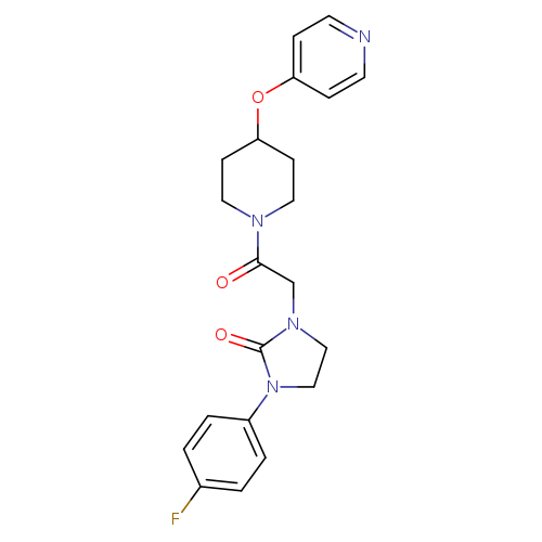 1-(4-fluorophenyl)-3-{2-oxo-2-[4-(pyridin-4-yloxy)piperidin-1-yl]ethyl}imidazolidin-2-one