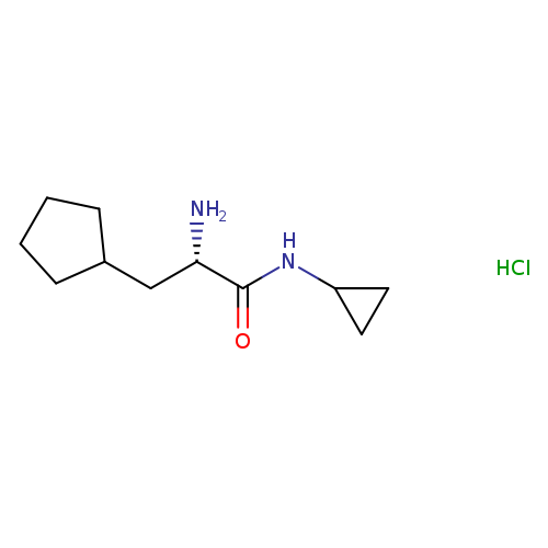 (2S)-2-amino-3-cyclopentyl-N-cyclopropylpropanamide hydrochloride