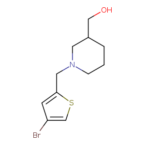 {1-[(4-bromothiophen-2-yl)methyl]piperidin-3-yl}methanol