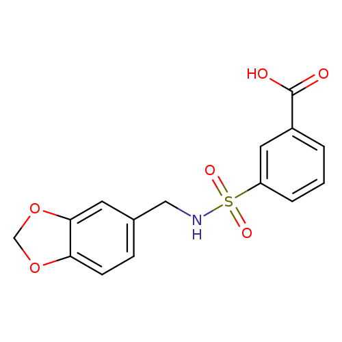 3-([(1,3-Benzodioxol-5-ylmethyl)amino]sulfonyl)benzoic acid