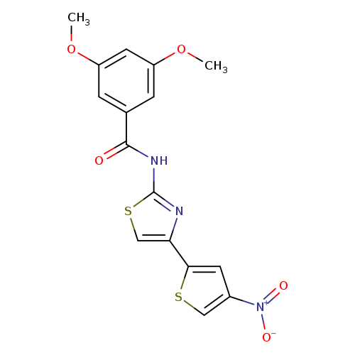 3,5-dimethoxy-N-[4-(4-nitrothiophen-2-yl)-1,3-thiazol-2-yl]benzamide