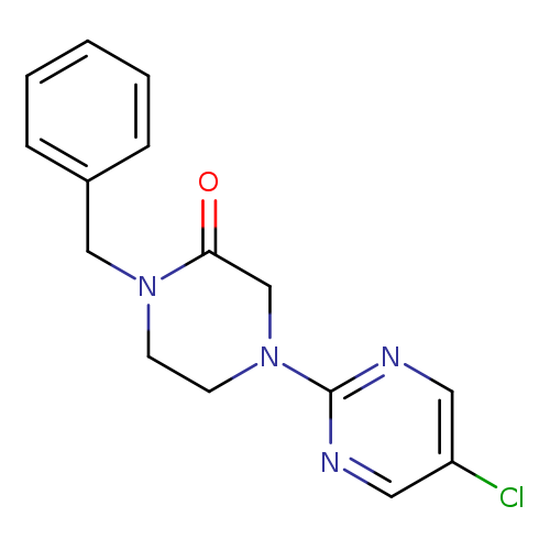 1-benzyl-4-(5-chloropyrimidin-2-yl)piperazin-2-one