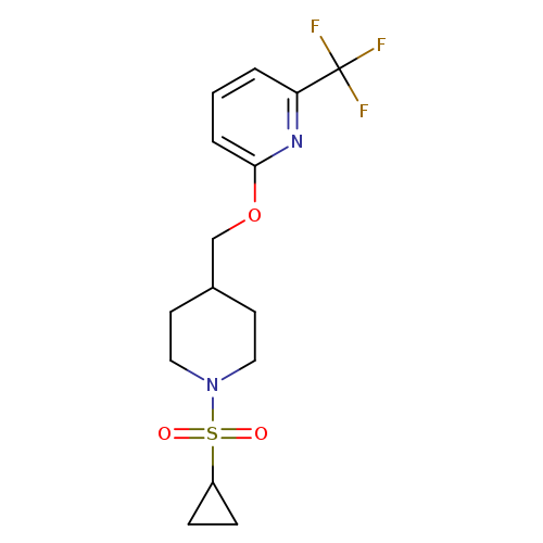 2-{[1-(cyclopropanesulfonyl)piperidin-4-yl]methoxy}-6-(trifluoromethyl)pyridine