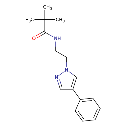 2,2-dimethyl-N-[2-(4-phenyl-1H-pyrazol-1-yl)ethyl]propanamide