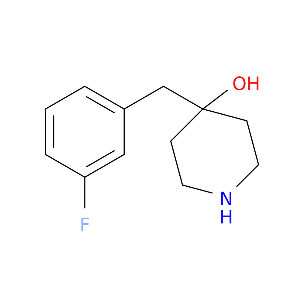 4-[(3-Fluorophenyl)methyl]piperidin-4-ol
