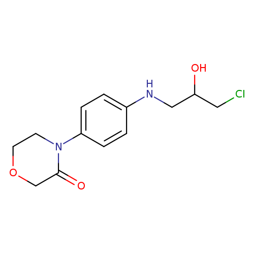 4-{4-[(3-chloro-2-hydroxypropyl)amino]phenyl}morpholin-3-one