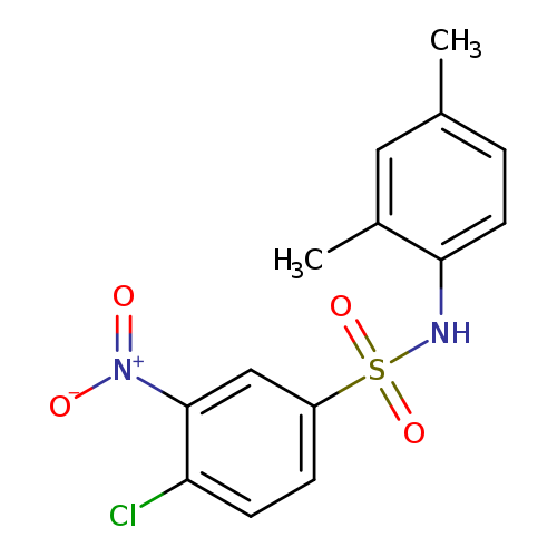 4-chloro-N-(2,4-dimethylphenyl)-3-nitrobenzene-1-sulfonamide