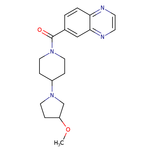 6-[4-(3-methoxypyrrolidin-1-yl)piperidine-1-carbonyl]quinoxaline