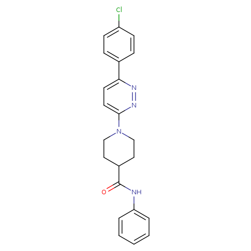 1-[6-(4-chlorophenyl)pyridazin-3-yl]-N-phenylpiperidine-4-carboxamide