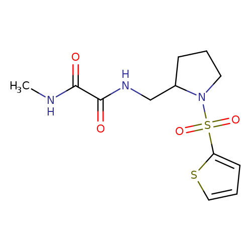 N-methyl-N'-{[1-(thiophene-2-sulfonyl)pyrrolidin-2-yl]methyl}ethanediamide