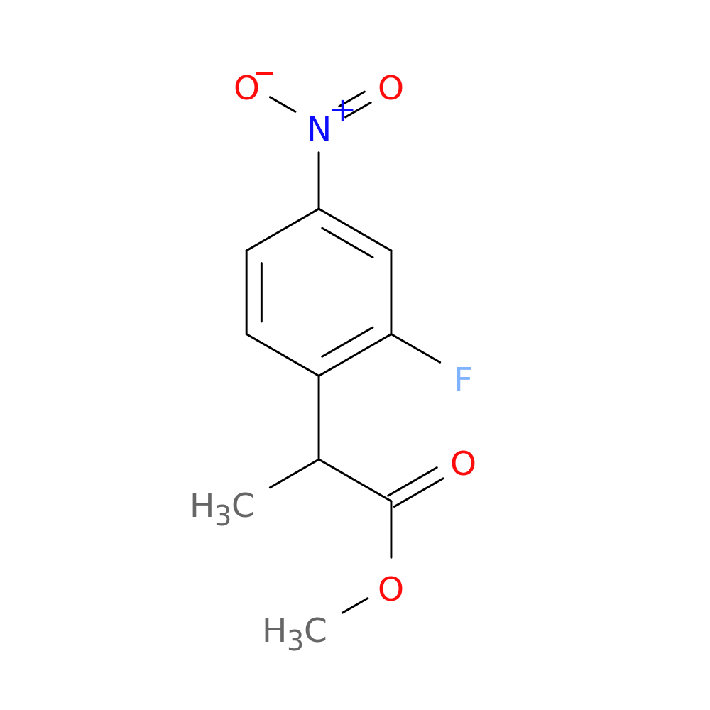 methyl 2-(2-fluoro-4-nitrophenyl)propanoate
