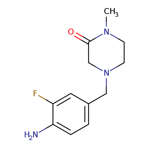 4-[(4-amino-3-fluorophenyl)methyl]-1-methylpiperazin-2-one