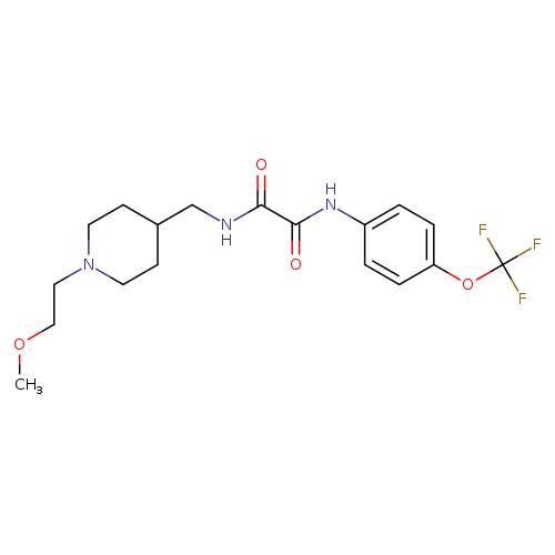 N-{[1-(2-methoxyethyl)piperidin-4-yl]methyl}-N'-[4-(trifluoromethoxy)phenyl]ethanediamide